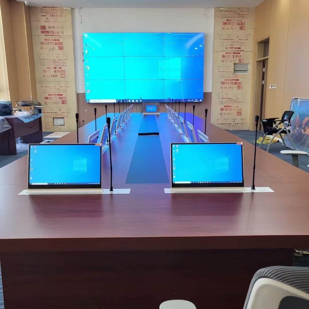 पेपरलेस कॉन्फ्रेंस सिस्टम मॉनिटर लिफ्ट इंस्टॉलेशन केस