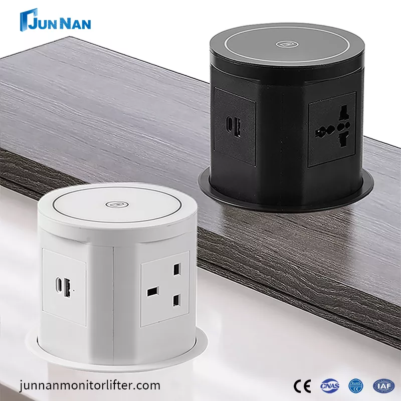 USB और वायरलेस चार्जिंग वाईफाई के साथ पॉप-अप सॉकेट स्मार्ट प्लग